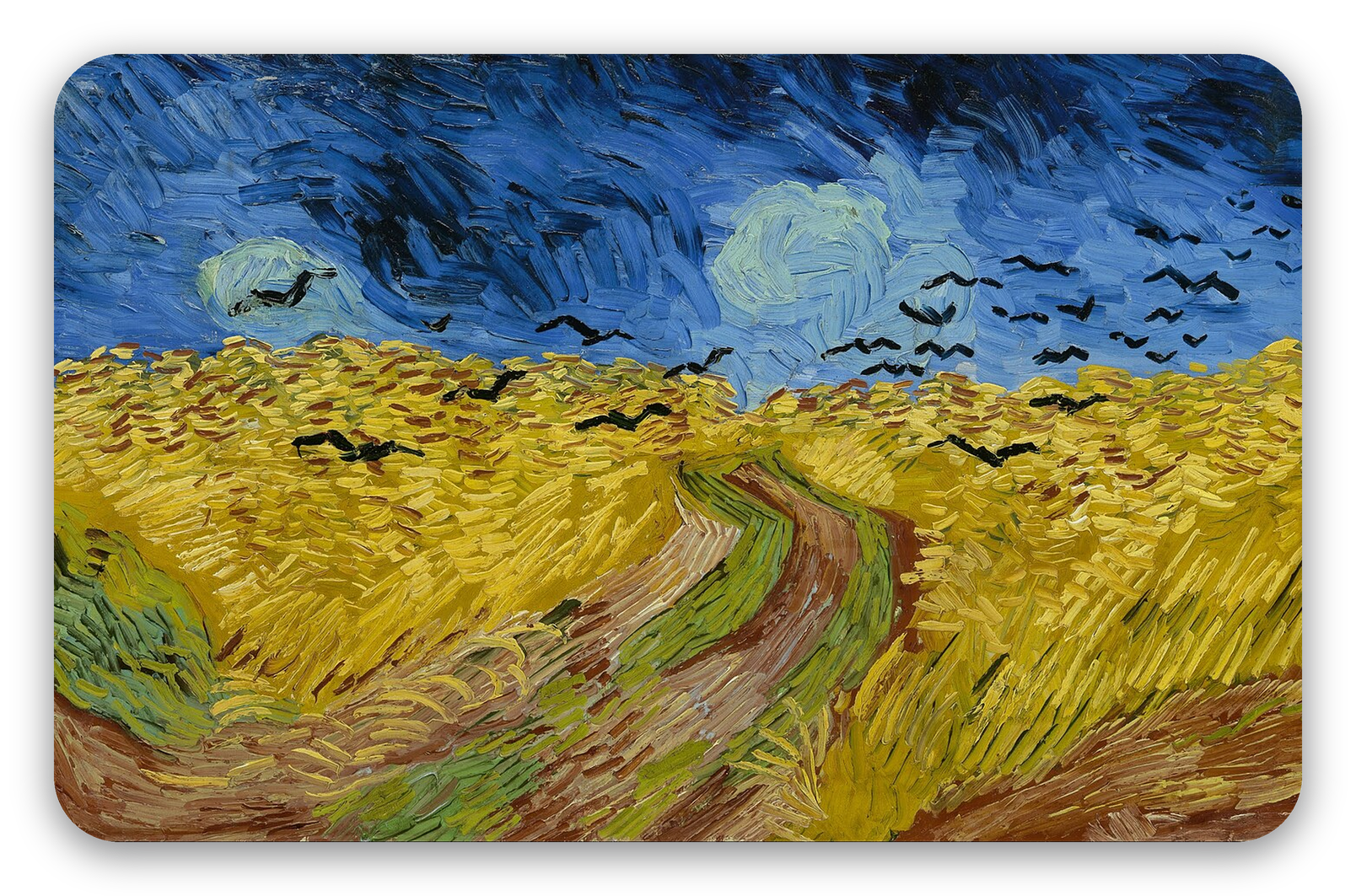 Wheatfield with Crows