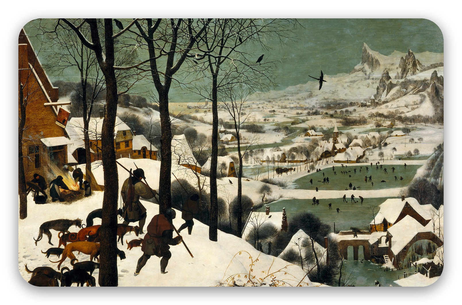 Hunters in the Snow