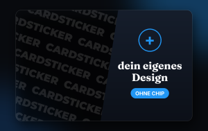 Ohne Chip – Selbst gestalten - Kartensticker