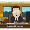 And it's gone