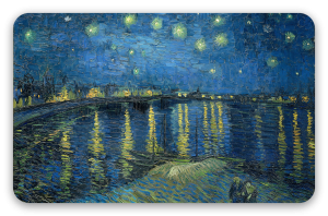Sternennacht über der Rhone