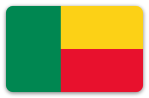 Benin - Kartensticker