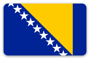 Bosnien und Herzegowina - Kartensticker