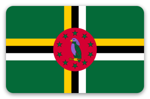 Dominica - Kartensticker