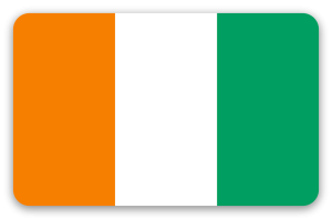 Côte d’Ivoire - Kartensticker