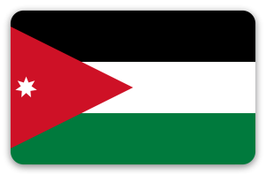 Jordanien - Kartensticker