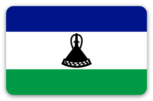 Lesotho - Kartensticker
