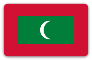 Malediven - Kartensticker