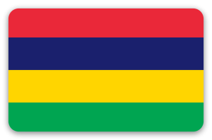 Mauritius - Kartensticker
