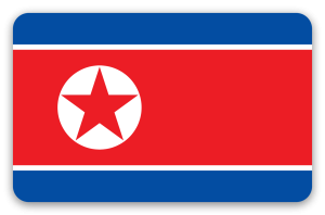 Nordkorea - Kartensticker