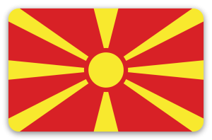Nordmazedonien - Kartensticker