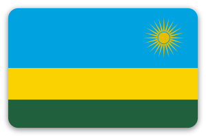 Ruanda - Kartensticker