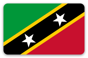 St. Kitts und Nevis - Kartensticker