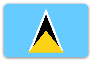 St. Lucia - Kartensticker