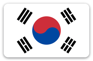 Südkorea - Kartensticker