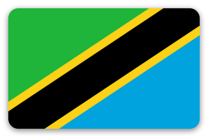 Tansania - Kartensticker