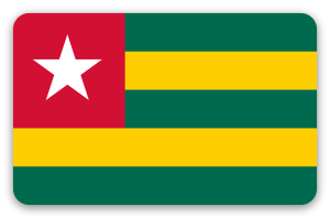 Togo - Kartensticker