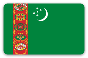 Turkmenistan - Kartensticker