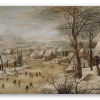 Winterlandschaft mit Vogelfalle