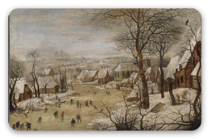 Winterlandschaft mit Vogelfalle
