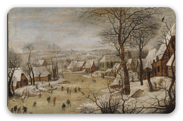 Winterlandschaft mit Vogelfalle