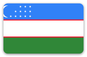 Usbekistan - Kartensticker