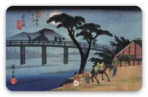 Reiter auf der Brücke