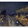 Boulevard Montmartre bei Nacht