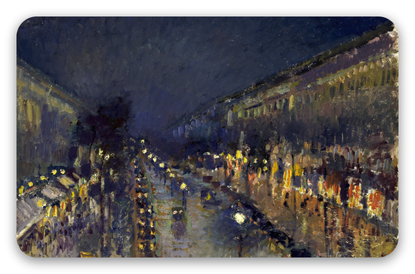 Boulevard Montmartre bei Nacht