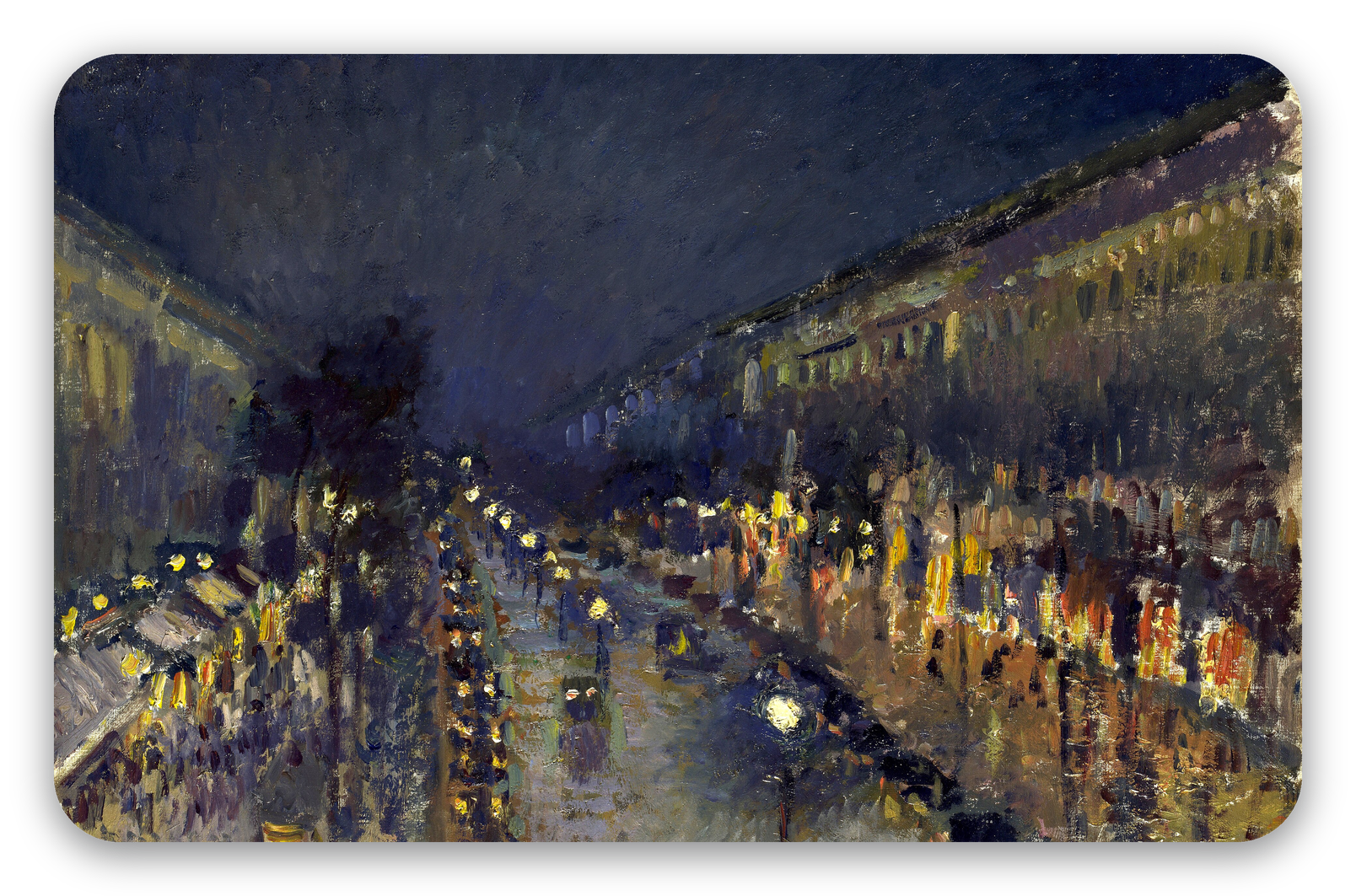 Boulevard Montmartre bei Nacht