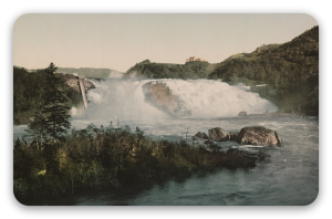 Wasserfall bei Trondheim um 1900