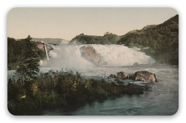 Wasserfall bei Trondheim um 1900